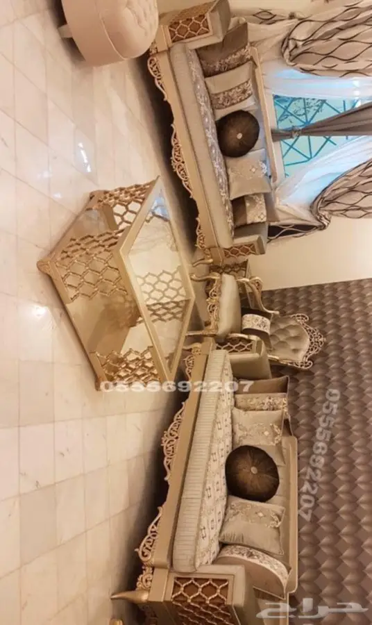 كنب ملكي تفصيل مجالس_قاعة افراح قصور خشب زان مفروشات 71