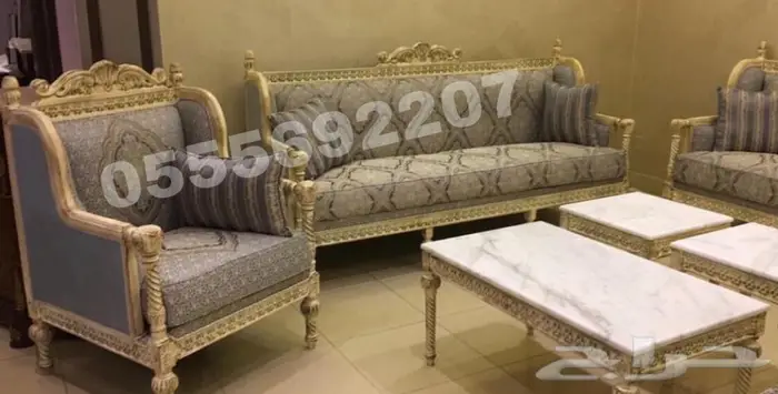 كنب ملكي تفصيل مجالس_قاعة افراح قصور خشب زان مفروشات 70