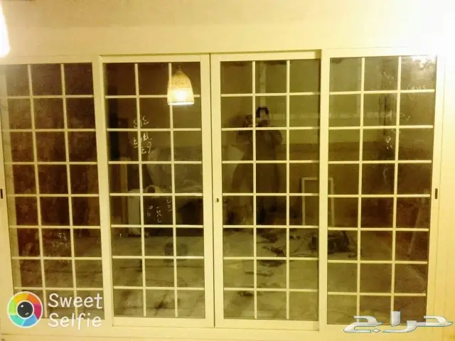 شبابيك المنيوم ورشة ابواب قواطع دبل جلاص كرديون بلاستيك جلد 0