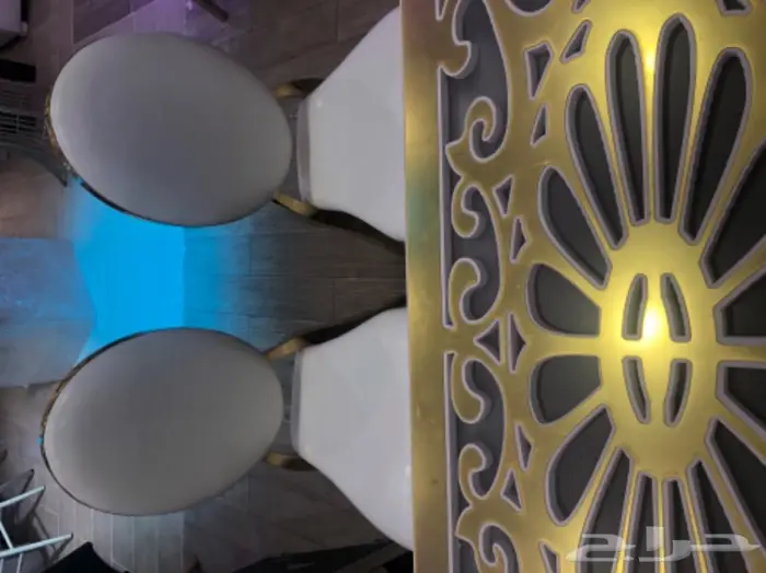 كراسي استيل ذهبي للإيجار بجدة 3