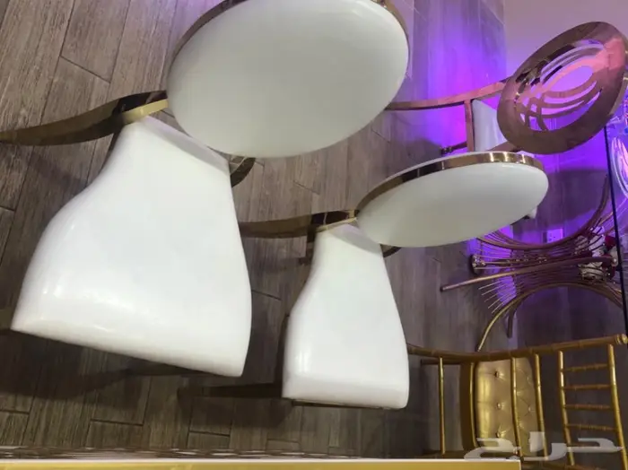 كراسي استيل ذهبي للإيجار بجدة 5