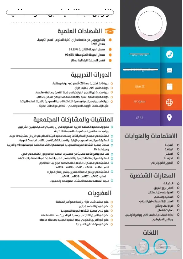 لتصميم السيرة الذاتية بطريقة احترافية ب40 SR 1