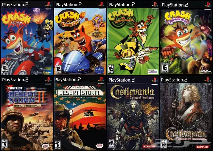 العاب سوني 2 PS2 منسوخة كوبي اشرطة 64