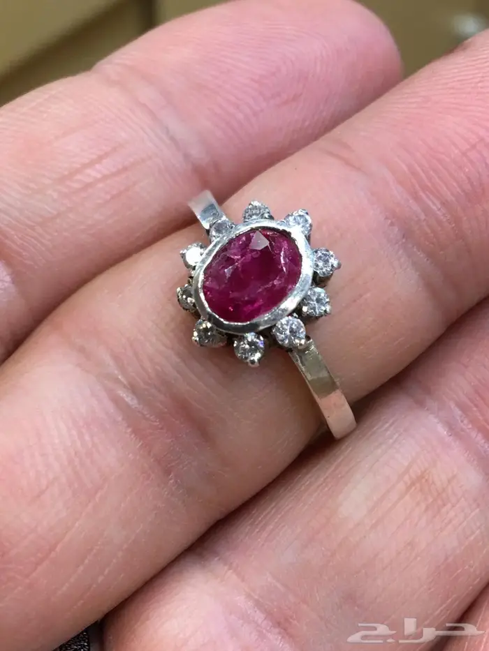 خاتم ياقوت بورمي بشهادة  4