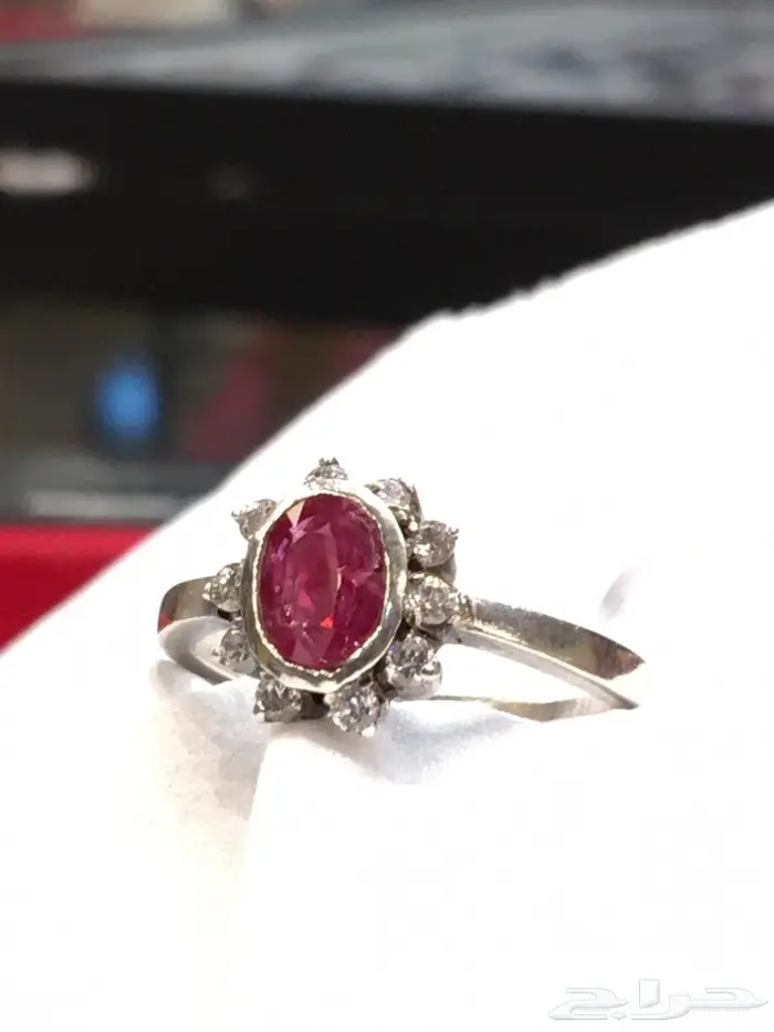 خاتم ياقوت بورمي بشهادة  7