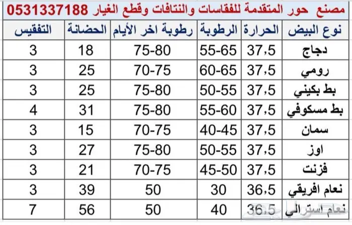 معلومات هامة تخص بيض الدجاج داخل الفقاسة 1