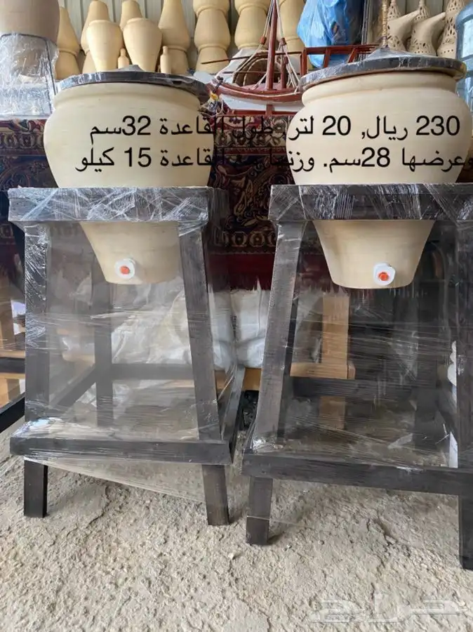 جرة ماء من طين ابيض - زير ماء فخار للبيع 2