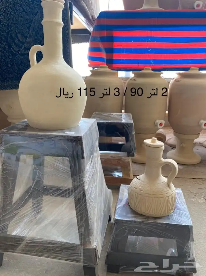 جرة ماء من طين ابيض - زير ماء فخار للبيع 11