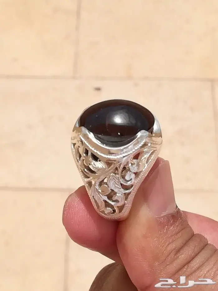 خاتم قارنيت نجمي طبيعي راقي ملكي 4