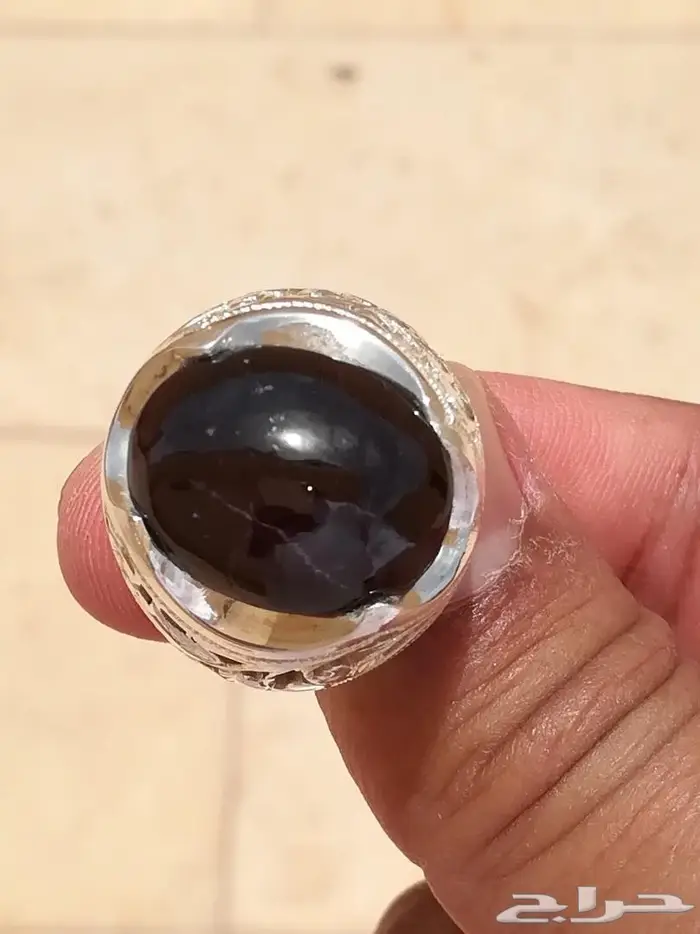 خاتم قارنيت نجمي طبيعي راقي ملكي 1