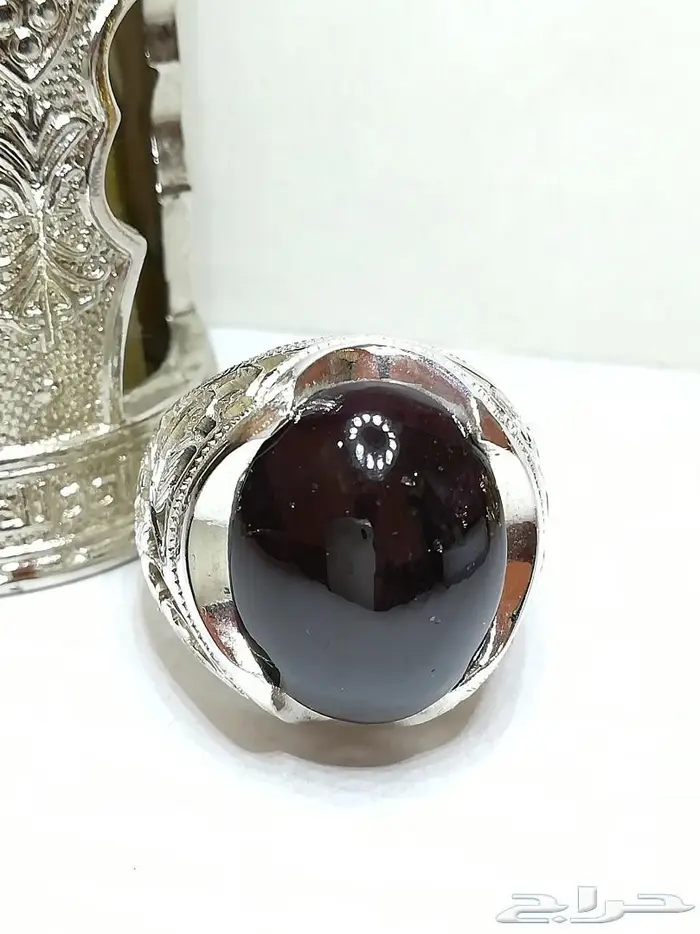 خاتم قارنيت نجمي طبيعي راقي ملكي 8