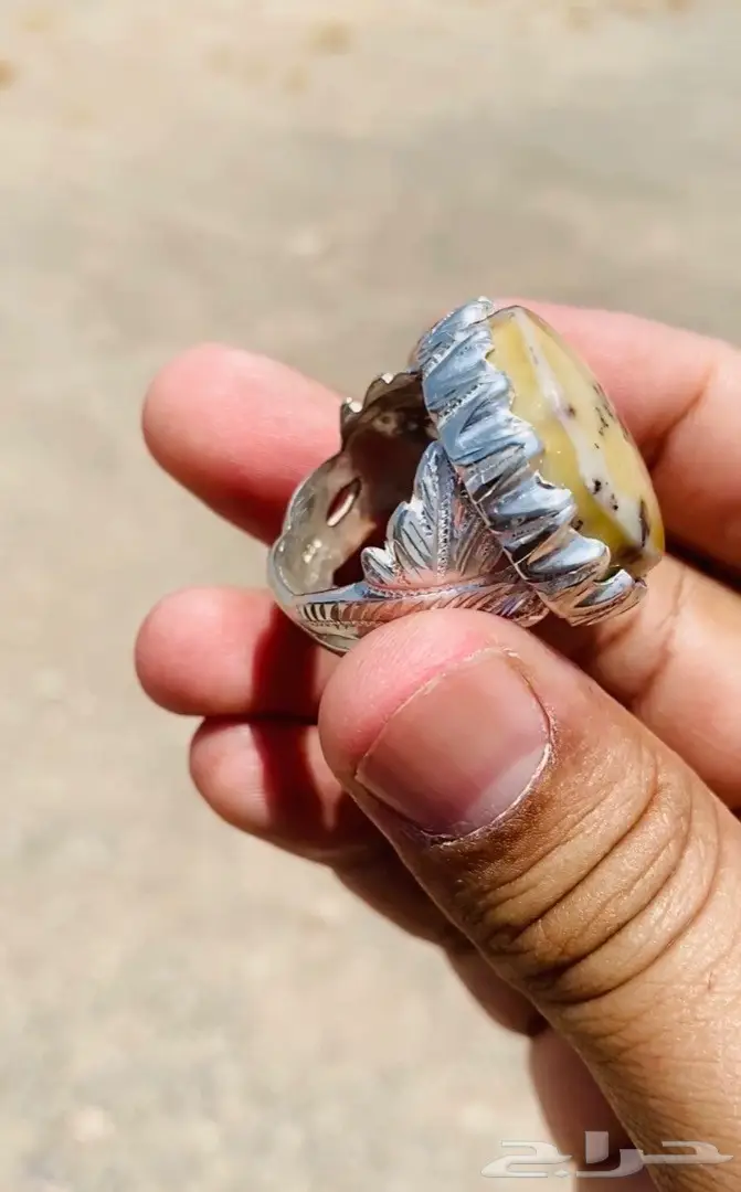 خاتم مراد يماني دائري خامه ولون جبار 8