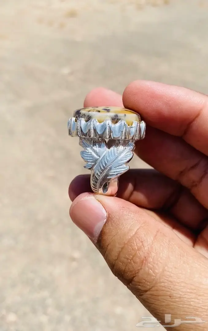 خاتم مراد يماني دائري خامه ولون جبار 6