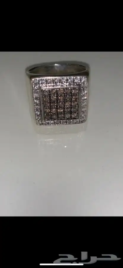 خاتم الماس رجالي 14