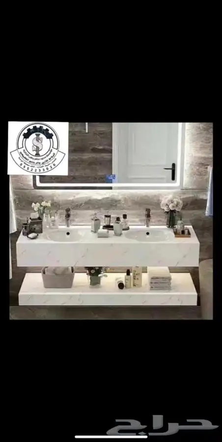 مغاسل ديكور رخام طبيعي صناعي 12