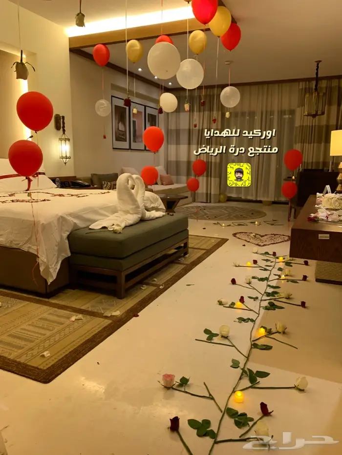ورد غرف عرسان ذكرى زواج - الرياض 6