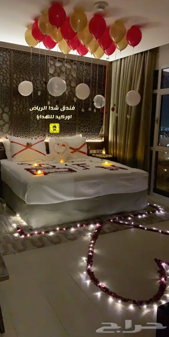 تجهيز غرف عرسان ذكرى زواج 1