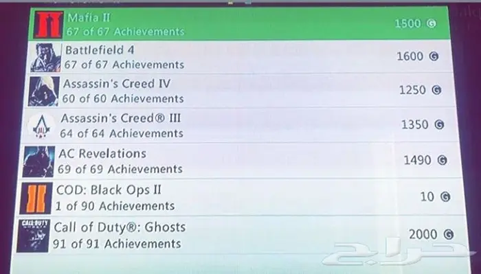 خدمة إضافة اشيفمنت أو تروفيات للاكس بوكس XBOX 0