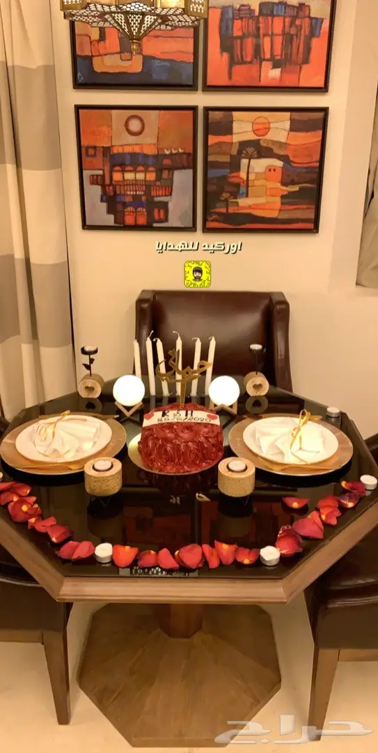 غرف عرسان تنسيق ذكرى زواج  19