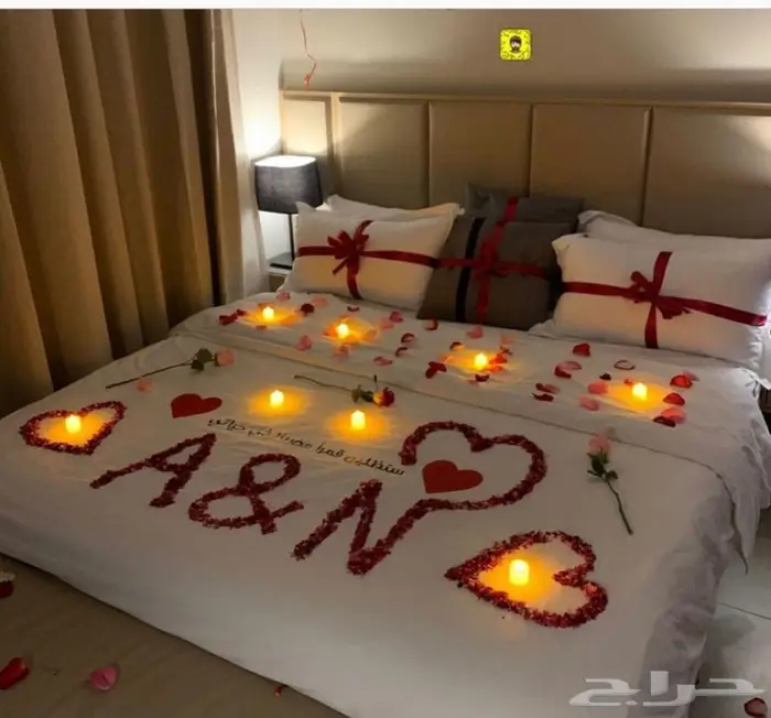 غرف عرسان تنسيق ذكرى زواج  13