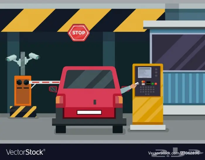 بوابات التحكم بمواقف السيارات الالكترونية 0