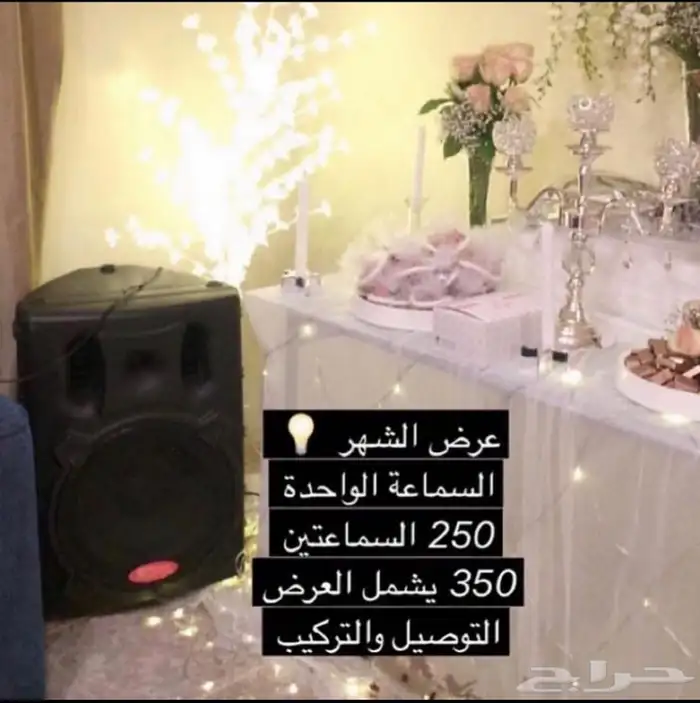 تاجير سماعات وليزرات ومكعبات مضيئة وجهاز بخار وكراسي وطاولا 26