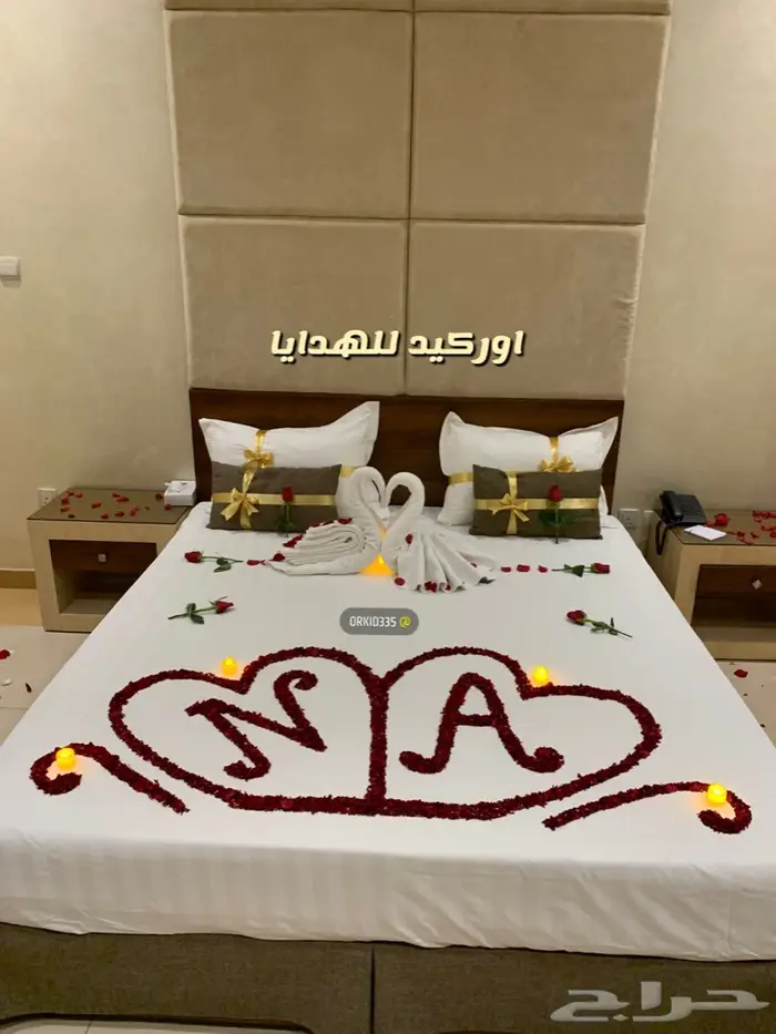 تجهيز غرف عرسان ذكرى زواج 8