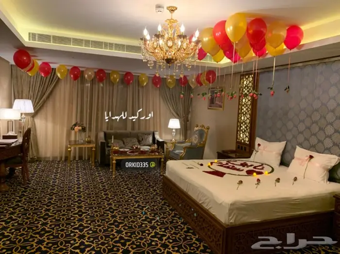 تجهيز غرف عرسان ذكرى زواج 11