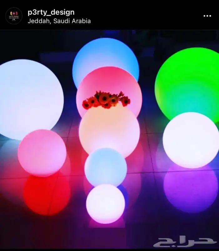 اثاث مضيئ واضاءات مختلفه للحفلات والمناسبات للبيع بالجملة 2