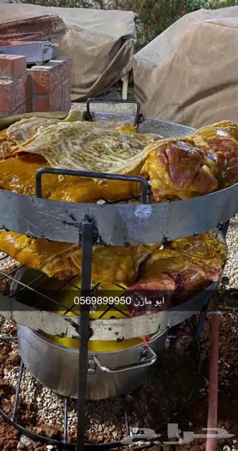 مندي غاز صاج كبده وتنور يمني وزير ماء 35