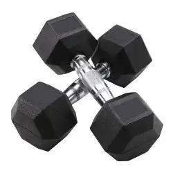 دمبل سداسي ثابت hex rubber dumbbell 3