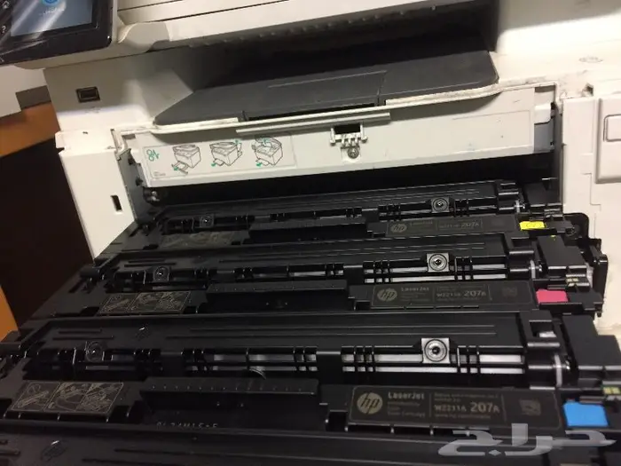 أحبار طابعات اتش بي الليزر الملونة hp 207A 222 A hp MFP 283 4