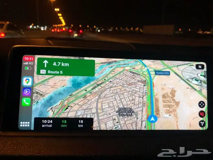 تفعيل ابل كاربلي لسيارات بي ام BMW خرائط قوقل CarPlay 11