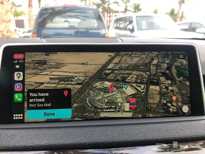 تفعيل ابل كاربلي لسيارات بي ام BMW خرائط قوقل CarPlay 1