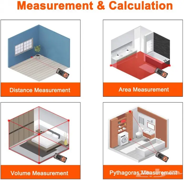 متر ليزر 120 متر اختصر وقت في القياس 1