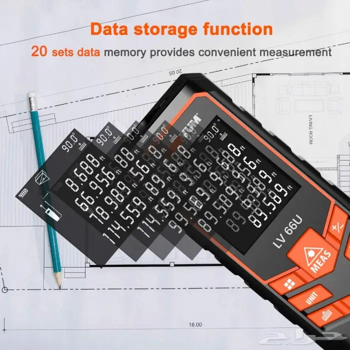 متر ليزر 120 متر اختصر وقت في القياس 4