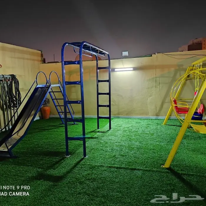 مراجيح وزحاليق العاب خارجية حديد وفايبر 38