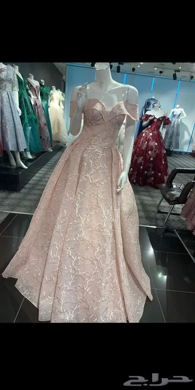 فستان شبكة او سهرة فخم للبيع 0