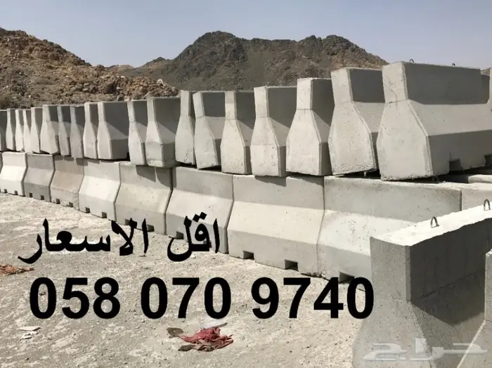 حواجز خرسانية - مصدات اسمنتية - كراسي الحدائق 9