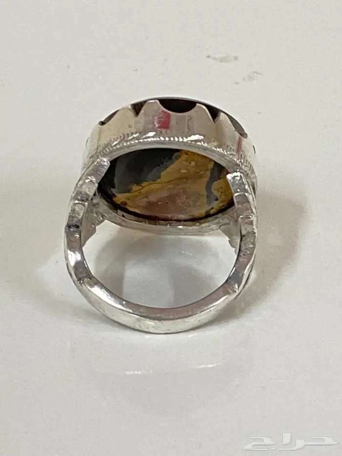 خاتم عقيق اليمن جزع ملكي راهي بني مايل للسواد 6