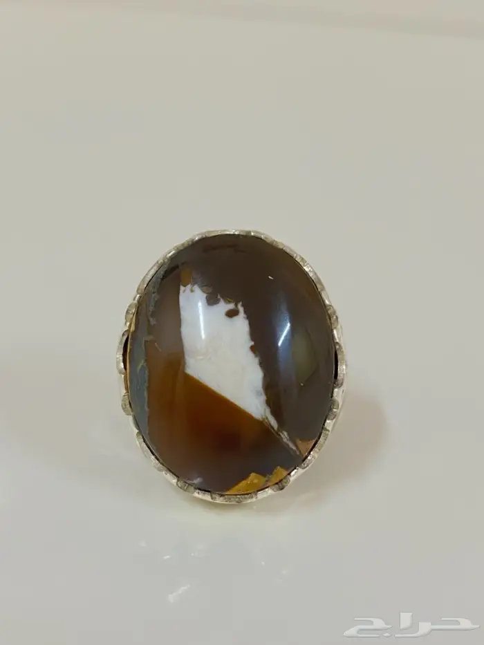 خاتم عقيق اليمن جزع ملكي راهي بني مايل للسواد 7