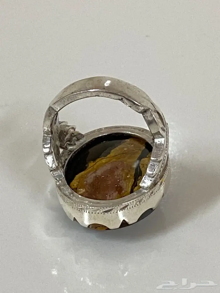 خاتم عقيق اليمن جزع ملكي راهي بني مايل للسواد 11
