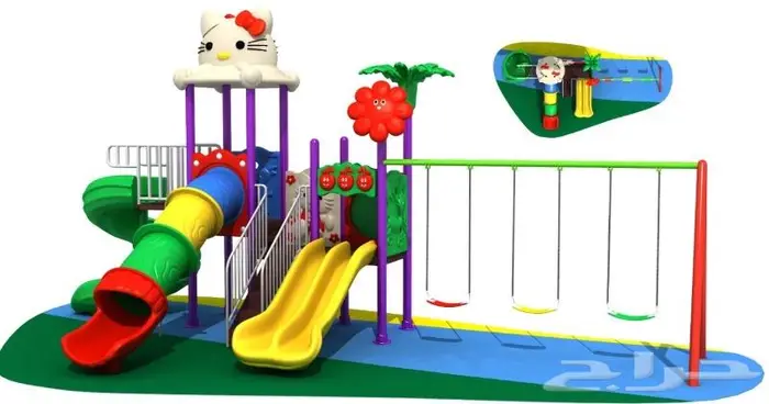 العاب خارجية فايير مراجيح وزحاليق 20