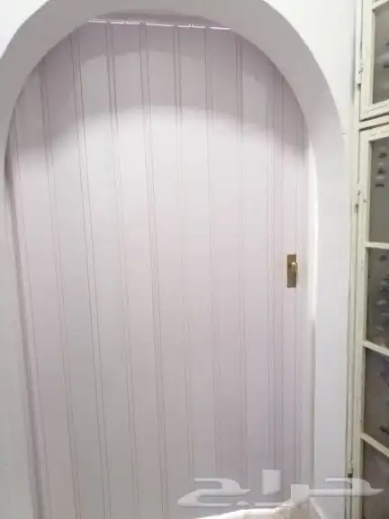 تركيب باب اكروديون على قوس 8