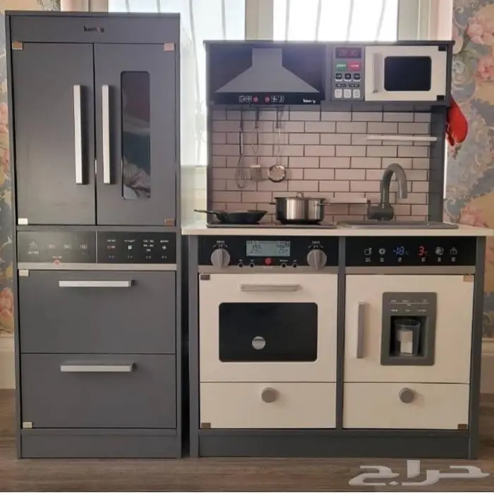 مطبخ اطفال خشبي تفاعلي 0