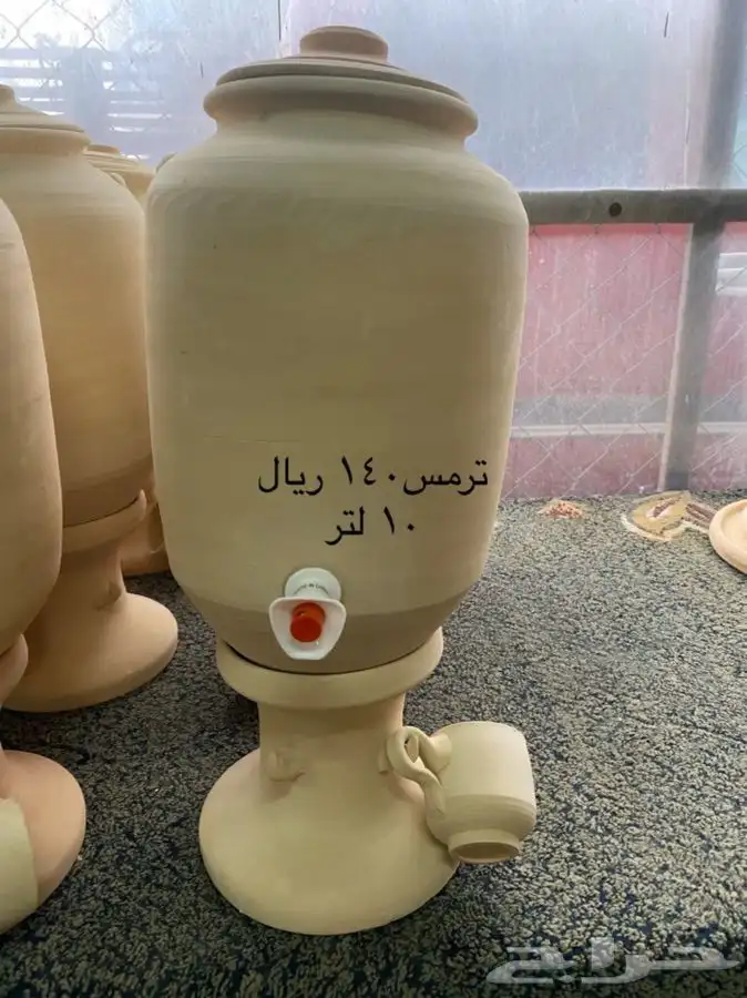 جرة ماء من طين ابيض - زير ماء فخار للبيع 22