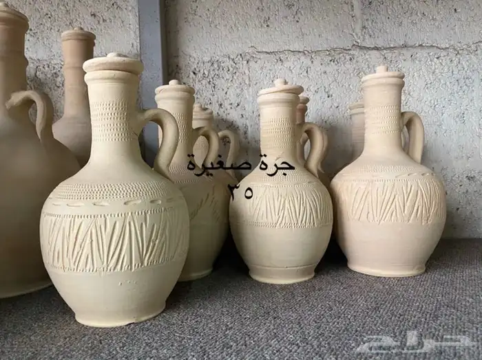 جرة ماء من طين ابيض - زير ماء فخار للبيع 24