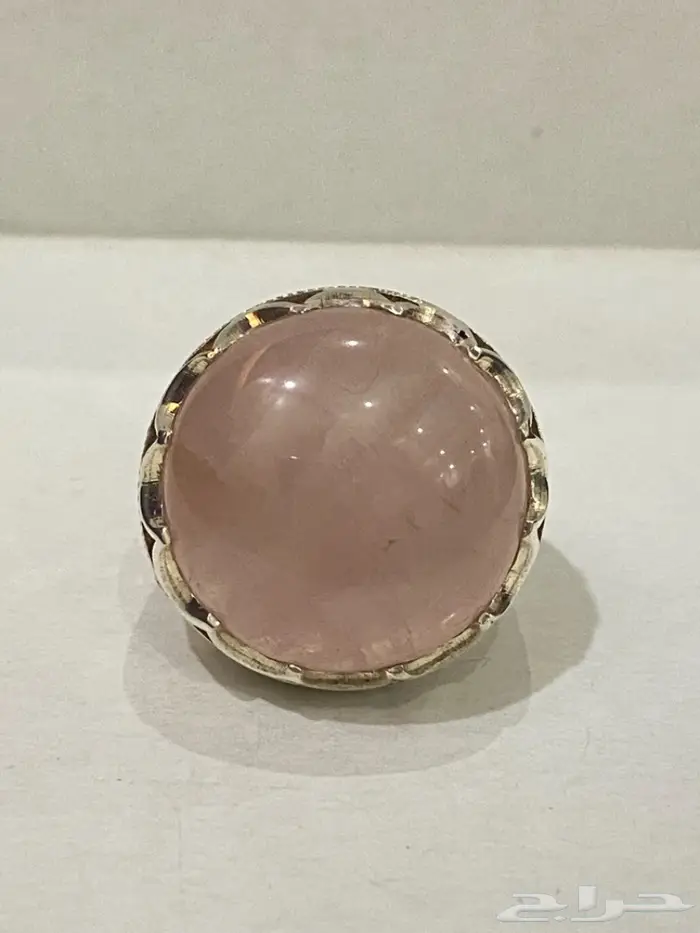 خاتم ملكي روز كوارتزر طبيعي دائري فخم 2