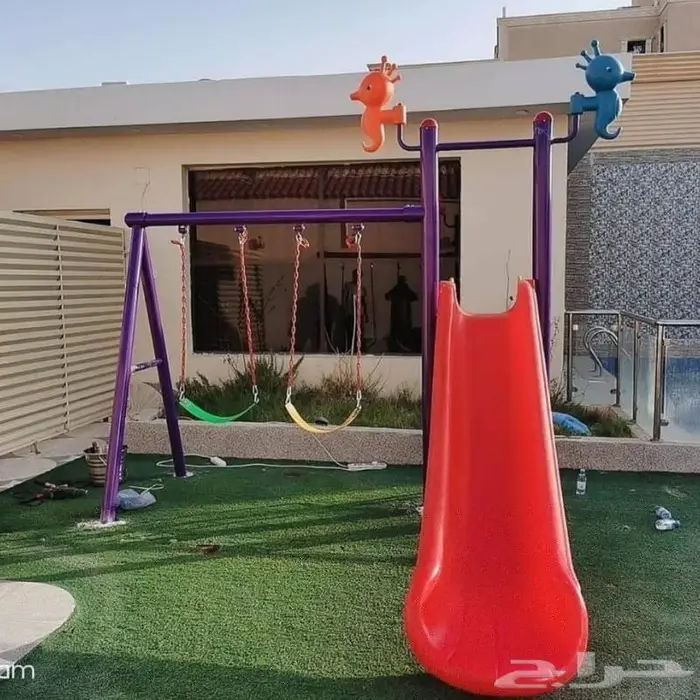 طقم مرجيحة مع زحليقة العاب خارجية 3