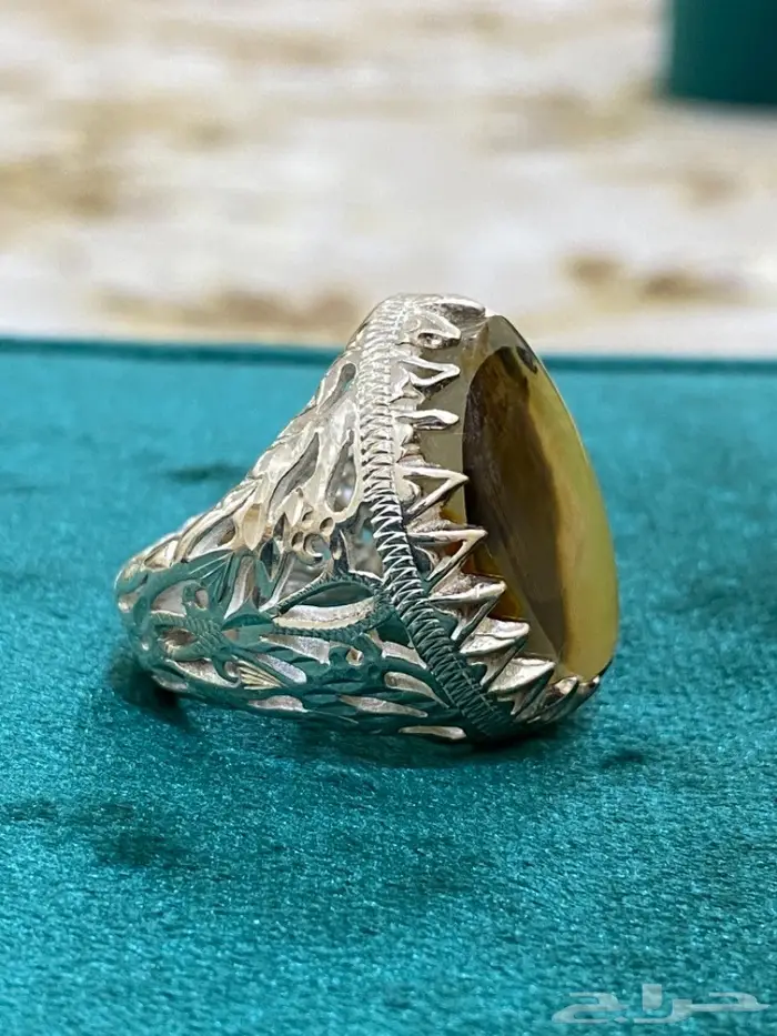 خاتم عقيق شجري مصور طبيعي للباحثين عن مصورات 2